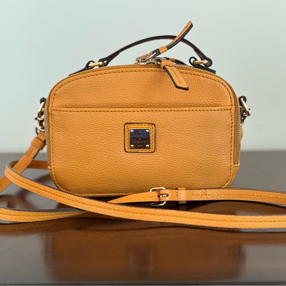 Dooney & Bourke Handbags - Dooney & Bourke Belvedere Ambler Mustard Leather Crossbody Bag